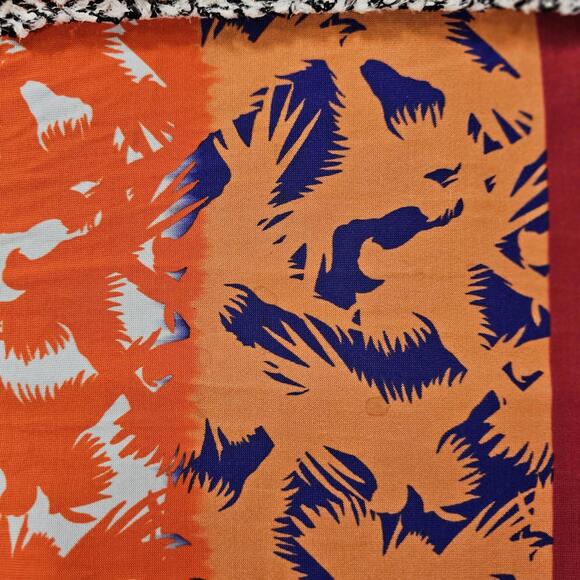 Y2K Vtg Save The Queen Italy Patchwork Knit Dress Multi Print Boho Small - Picture 10 of 11